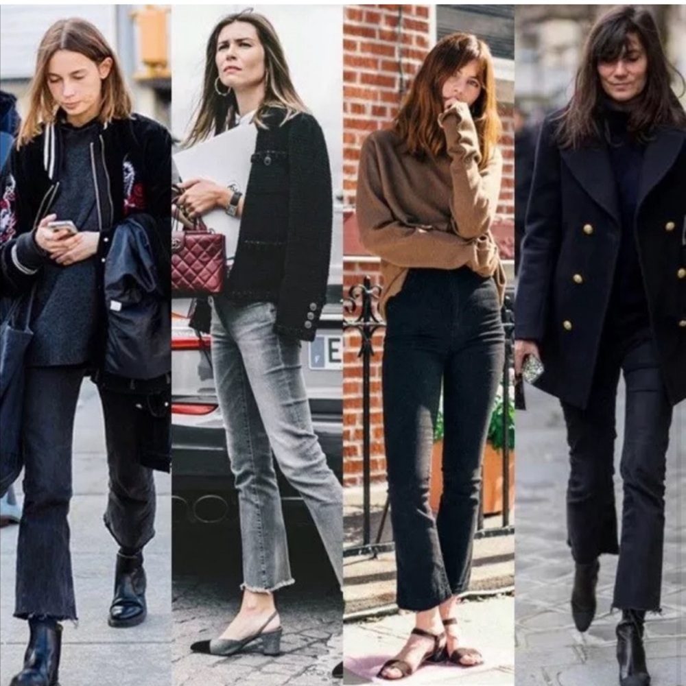 Current/Elliott - The High Waist Kick Jean In Jet Black - Picture 3 of 6